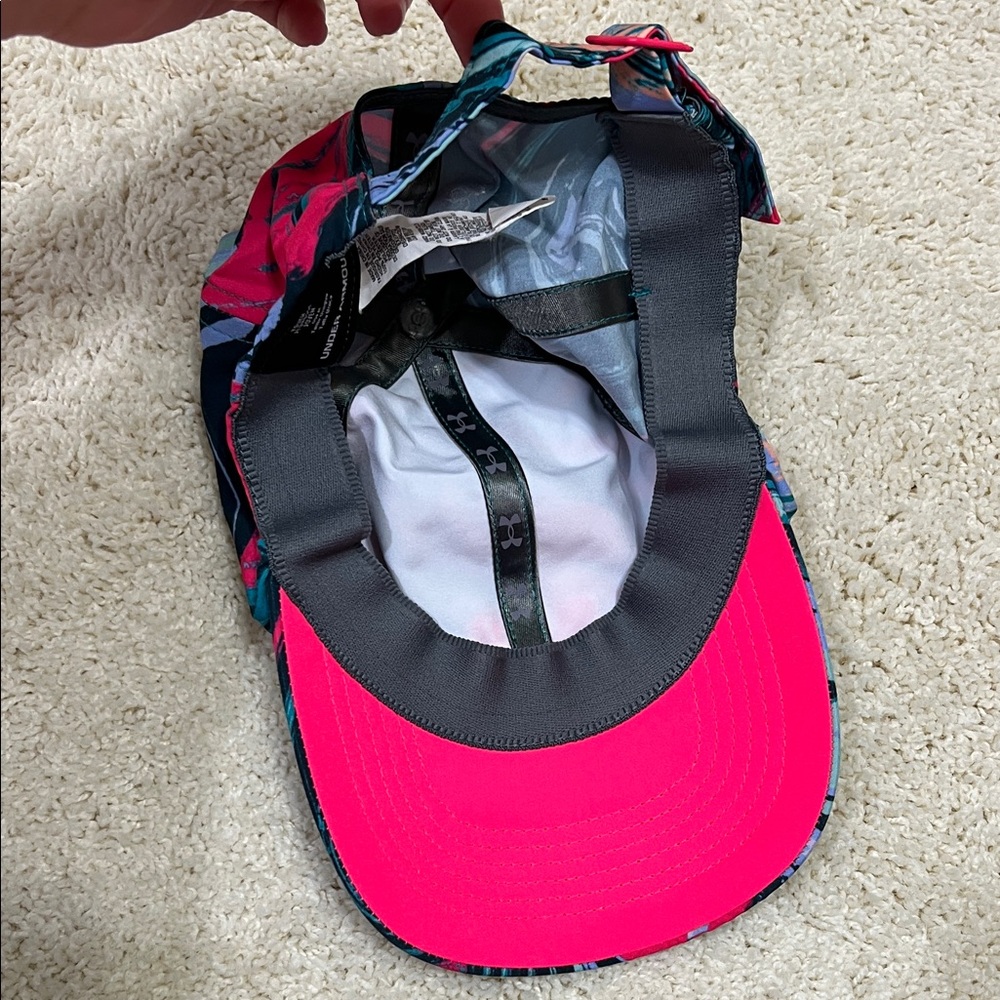 Under Armour Youth Hat with Swirl Design - Pink and Blue - Picture 4 of 6